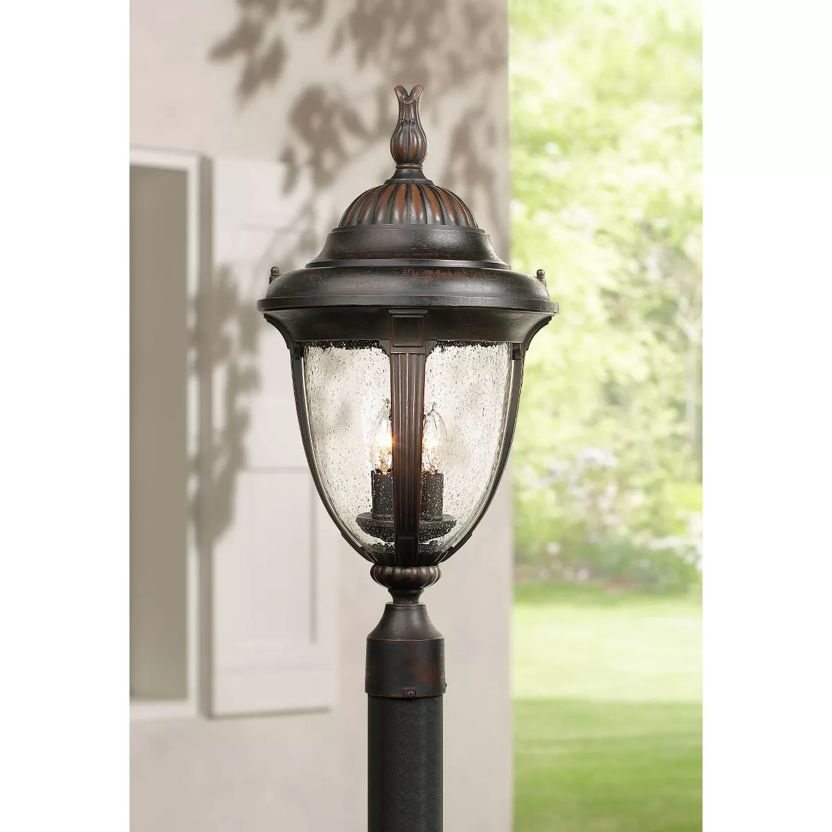 John Timberland Traditional Post Light Fixture Bronze 24 1/2