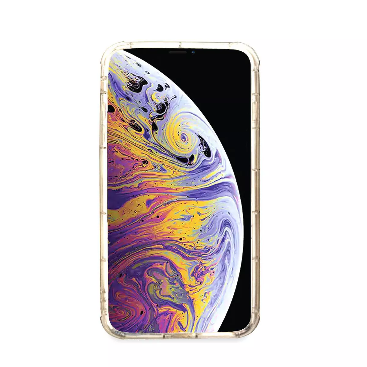 OTM Essentials Apple iPhone XS Max Rugged Edge Clear Case - Spotted Berry