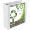 Samsill Earth's Choice Eco-Friendly View Binder, 4 Inch D-Rings, White