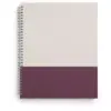 TRU RED Large Hard Cover Ruled Notebook, Gray/Purple TR55739