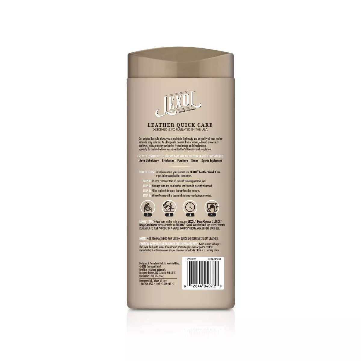 Lexol Leather 28pk Quick Care Wipes and Conditioning Wipes