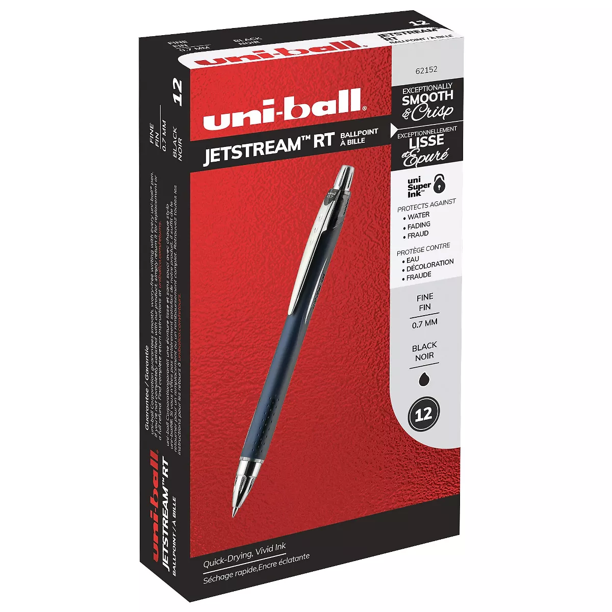 uni-ball Jetstream RT Retractable Rollerball Pens Fine Point 651827