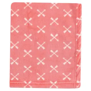 Hudson Baby Infant Girl Plush Blanket with Security Blanket, Girl Fox, One Size