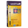 uni-ball Deluxe Stick Roller Ball Pen Fine 0.7mm Blue Ink Champagne BarrelStand 60053