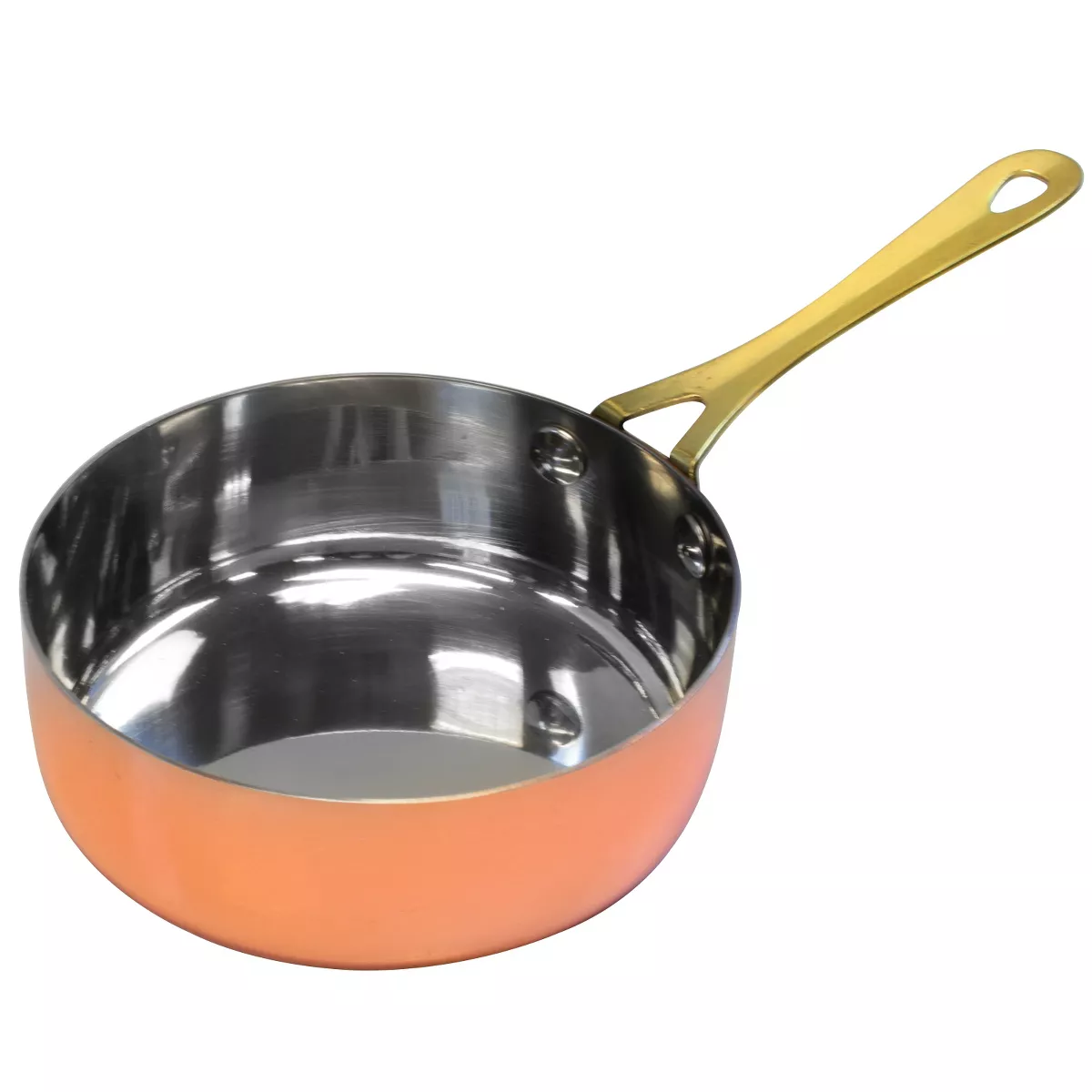 Gibson Home Rembrandt 4.7 Inch Stainless Steel Mini Frying Pan in Copper