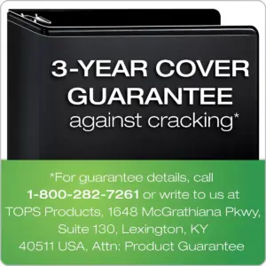 Cardinal XtraLife ClearVue Non-Stick Locking Slant-D Binder 6