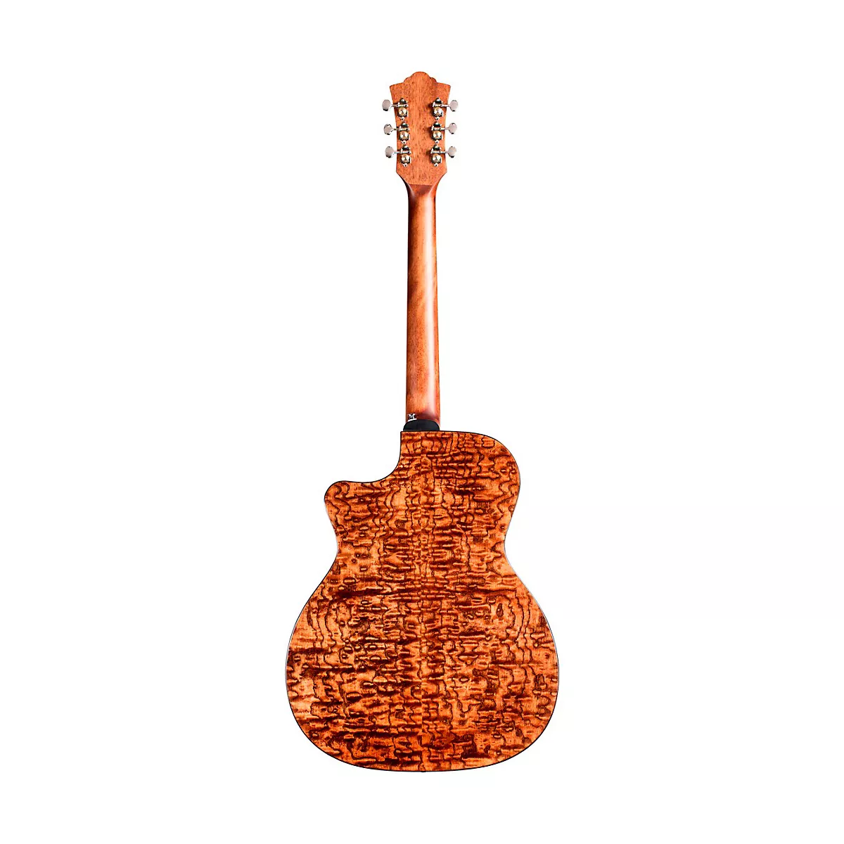 Guild OM-260CE Deluxe Burl Orchestra Cutaway Acoustic-Electric Guitar Edge Burst