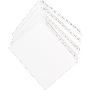 Avery Allstate-Style Legal Exhibit Side Tab Dividers 25-Tab 76-100 Letter White 01704
