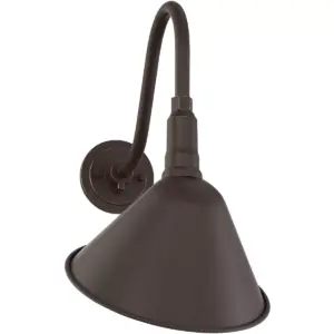 Franklin Iron Works Rustic Farmhouse Outdoor Barn Light Fixture Bronze 18 1/4
