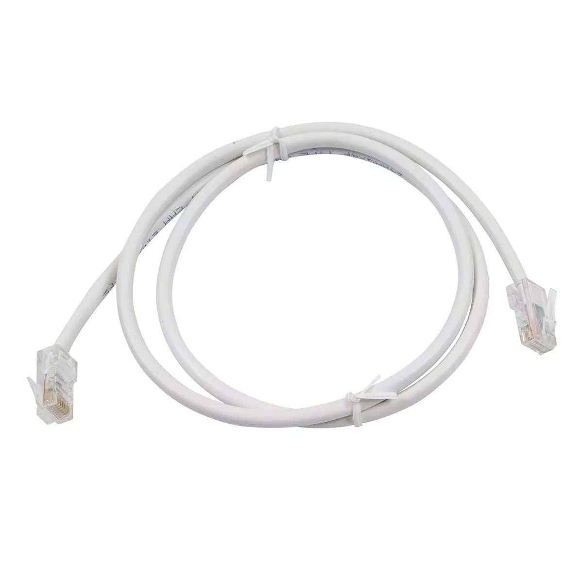 Monoprice Cat5e Ethernet Patch Cable - 3 Feet - White | Network Internet Cord - RJ45, Stranded, 350Mhz, UTP, Pure Bare Copper Wire, 24AWG - Zeroboot