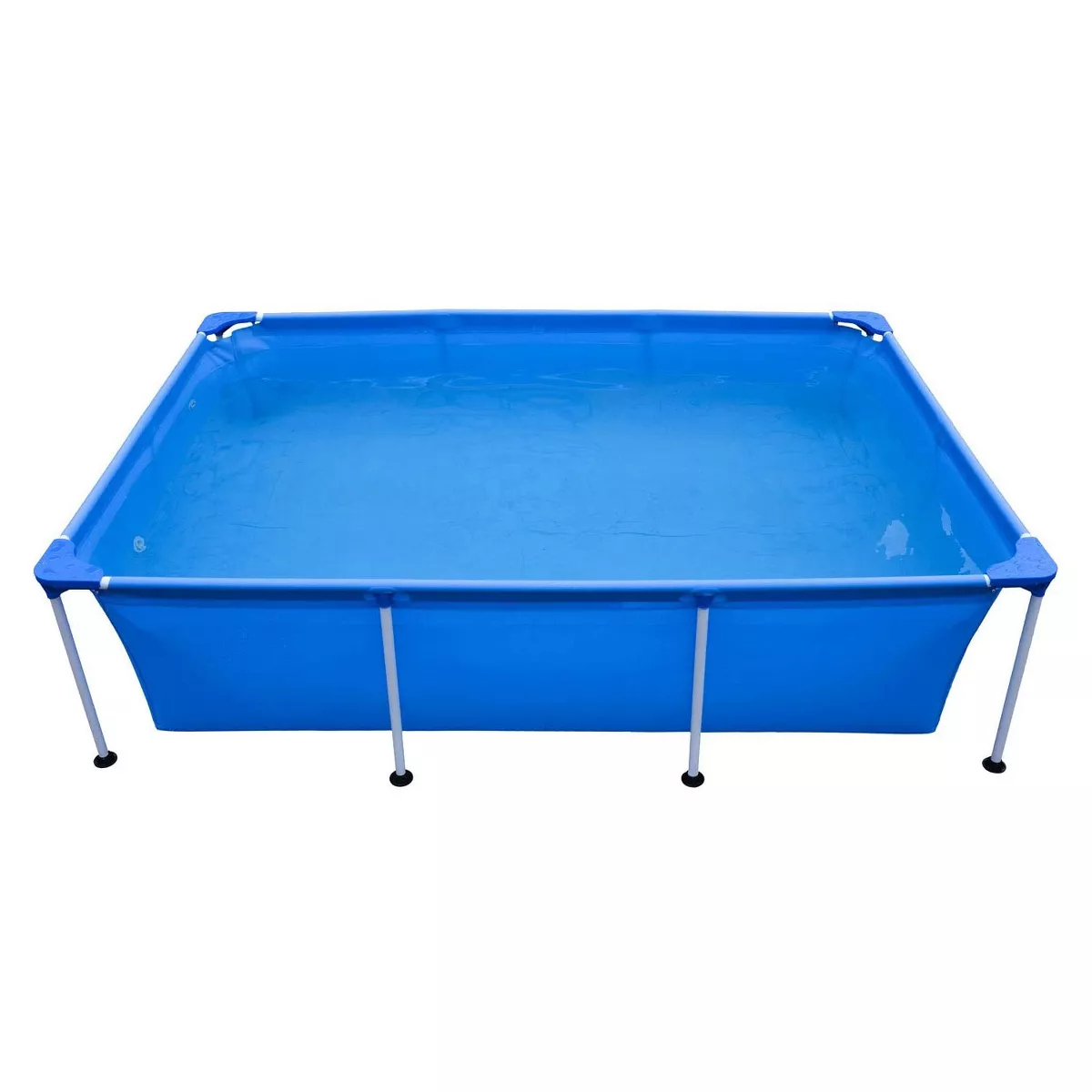 JLeisure Avenli 17773 Outdoor Backyard 10 x 6.5 x 2 Feet Above Ground Rectangular Steel I Frame Swimming Pool with Repair Kit, Blue (2 Pack)