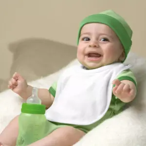 green sprouts Stay-Dry Milk-Catcher Bib Pink/Gray/White - 6pk
