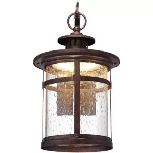 Franklin Iron Works Rustic Outdoor Wall Light Fixture LED Bronze 11 1/2