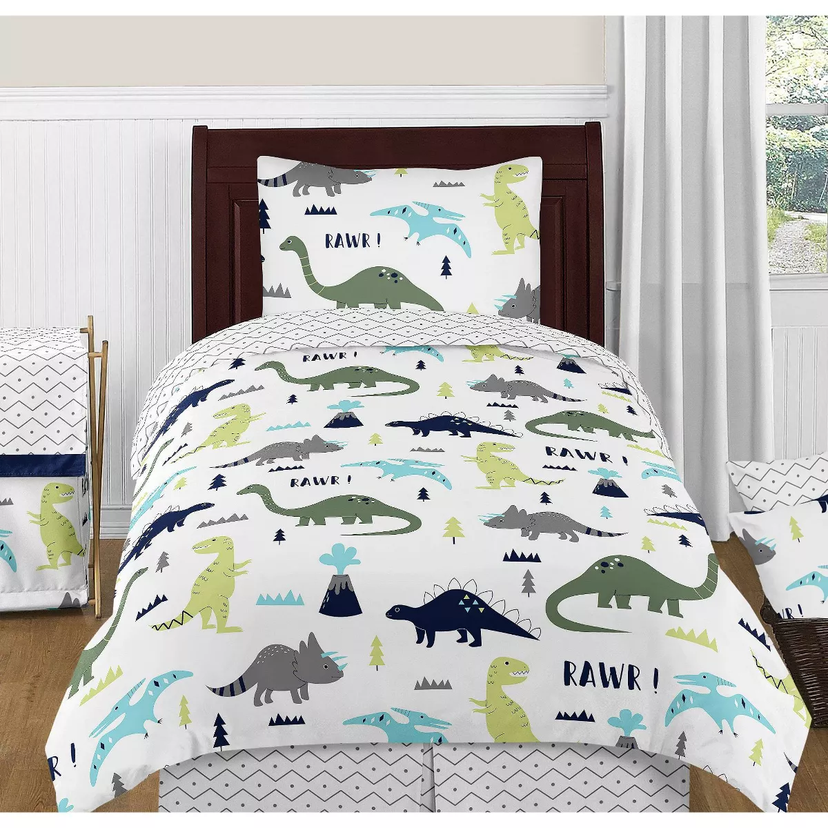 Mod Dinosaur Large Wall Decal Stickers - Sweet Jojo Designs