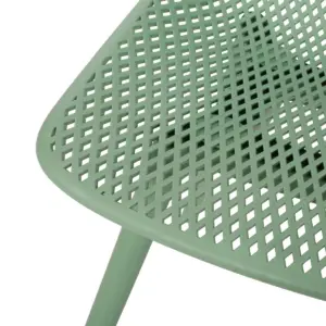 Posey 2pk Resin Modern Dining Chairs - Green - Christopher Knight Home