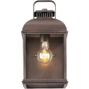 John Timberland Rustic Outdoor Wall Light Fixture Rust 16 1/2