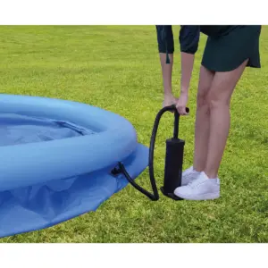 JLeisure Avenli 17806 8 Foot x 25 Inch 2 to 3 Person Capacity Prompt Set Above Ground Kid Inflatable Outdoor Backyard Swimming Pool, Blue (2 Pack)