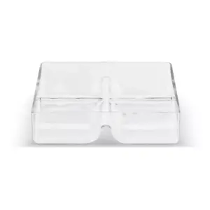 DEMDACO Glass 4-Section  Divided Serving Dish Clear