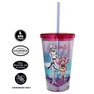 Just Funky Sailor Moon Pegasus Diamond Bottom 16oz Carnival Cup w/ Straw & Lid