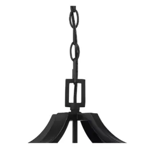 Franklin Iron Works Rustic Farmhouse Outdoor Ceiling Light Hanging Black 17