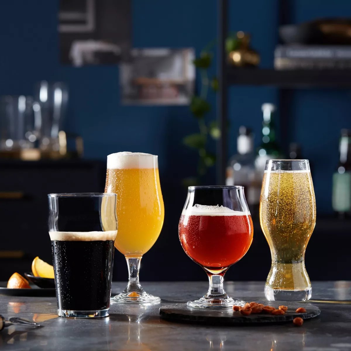 Libbey Classic Belgian Beer Glasses 16oz - 4pc Set