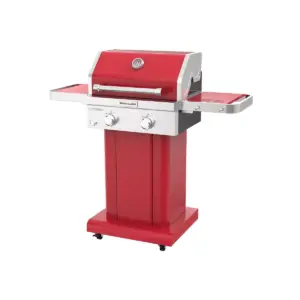 KitchenAid 720-0891CACO 2 Burner Stainless Steel Gas Grill with Grill Cover - Red