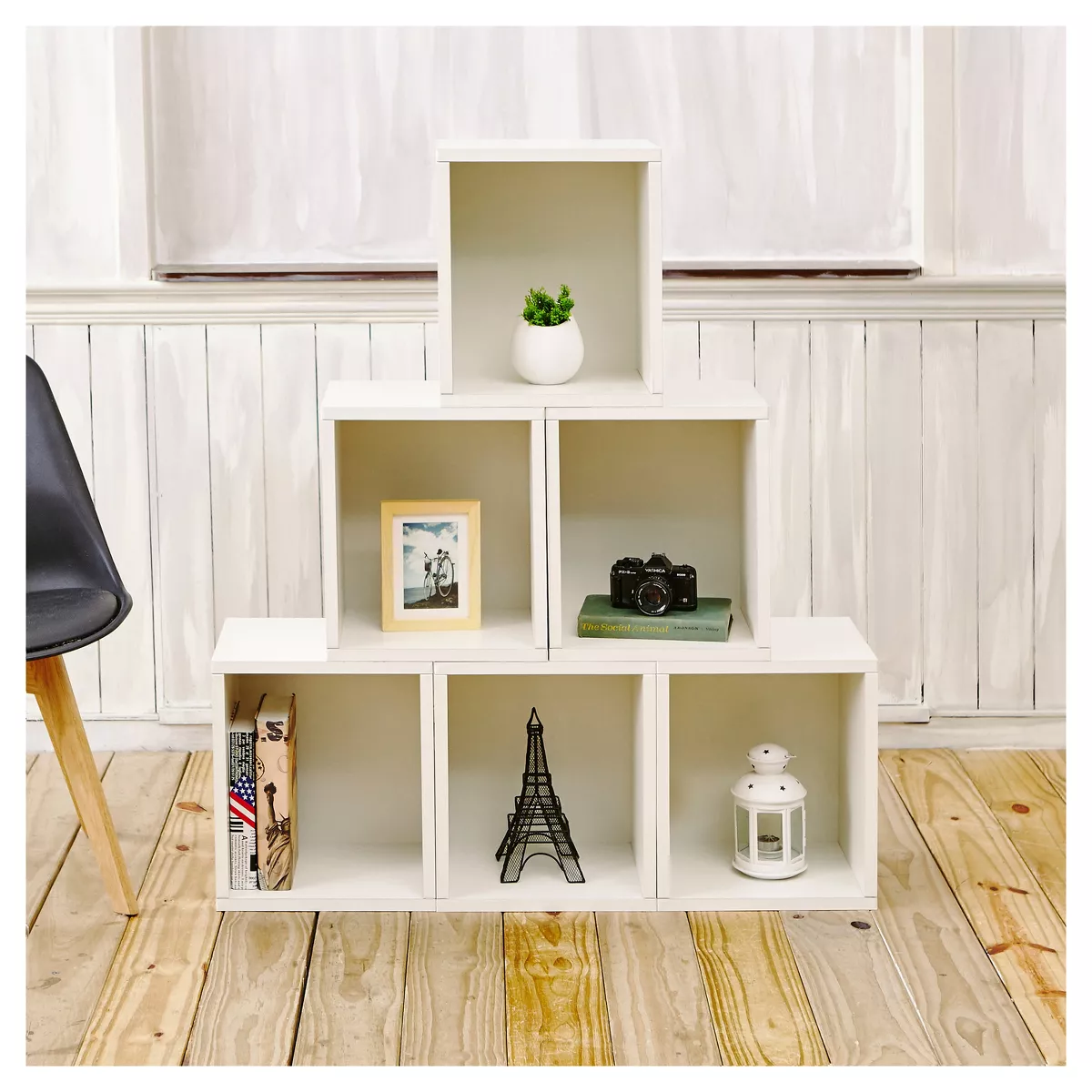 Way Basics Stackable Eco Storage Cube Cubby Organizer White