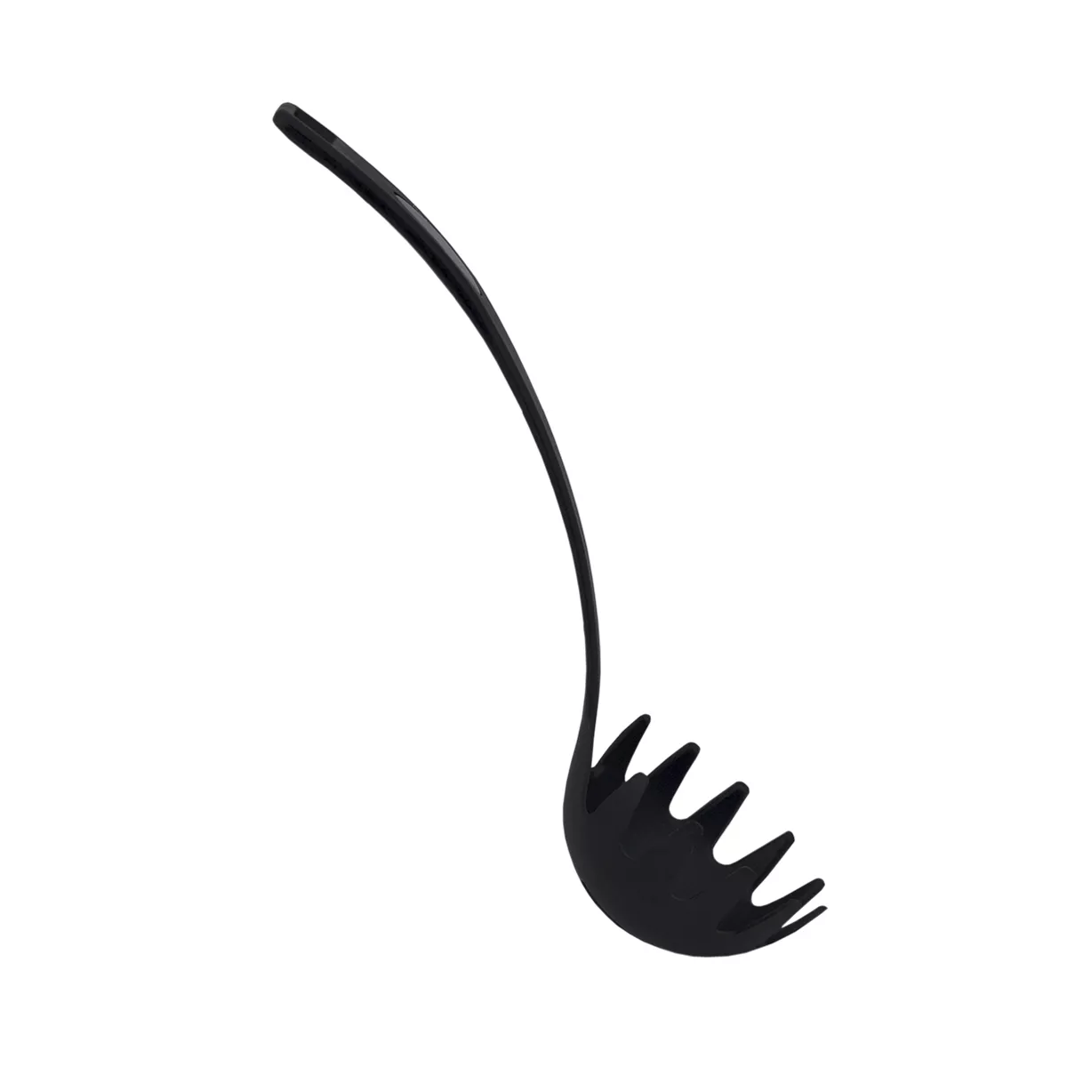 Home Basics Nylon Non-Stick Pasta Server, Black