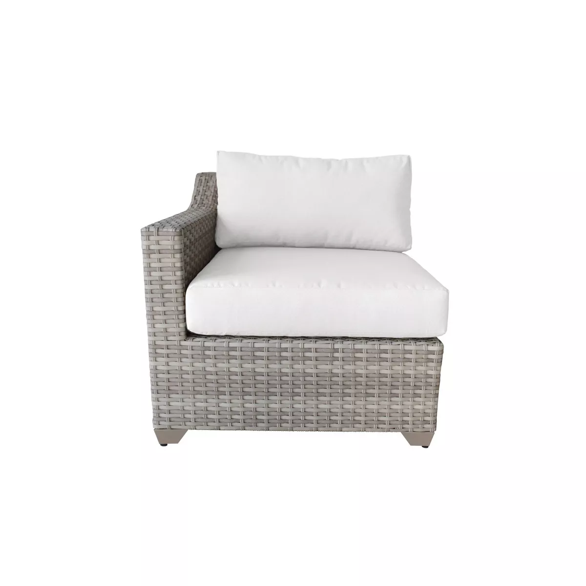 Fairmont 6pc Patio Seating Set with Cushions - White - TK Classics