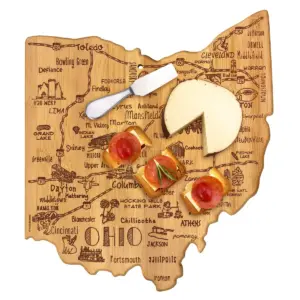 Totally Bamboo Destination Ohio Cutting Board 13.5