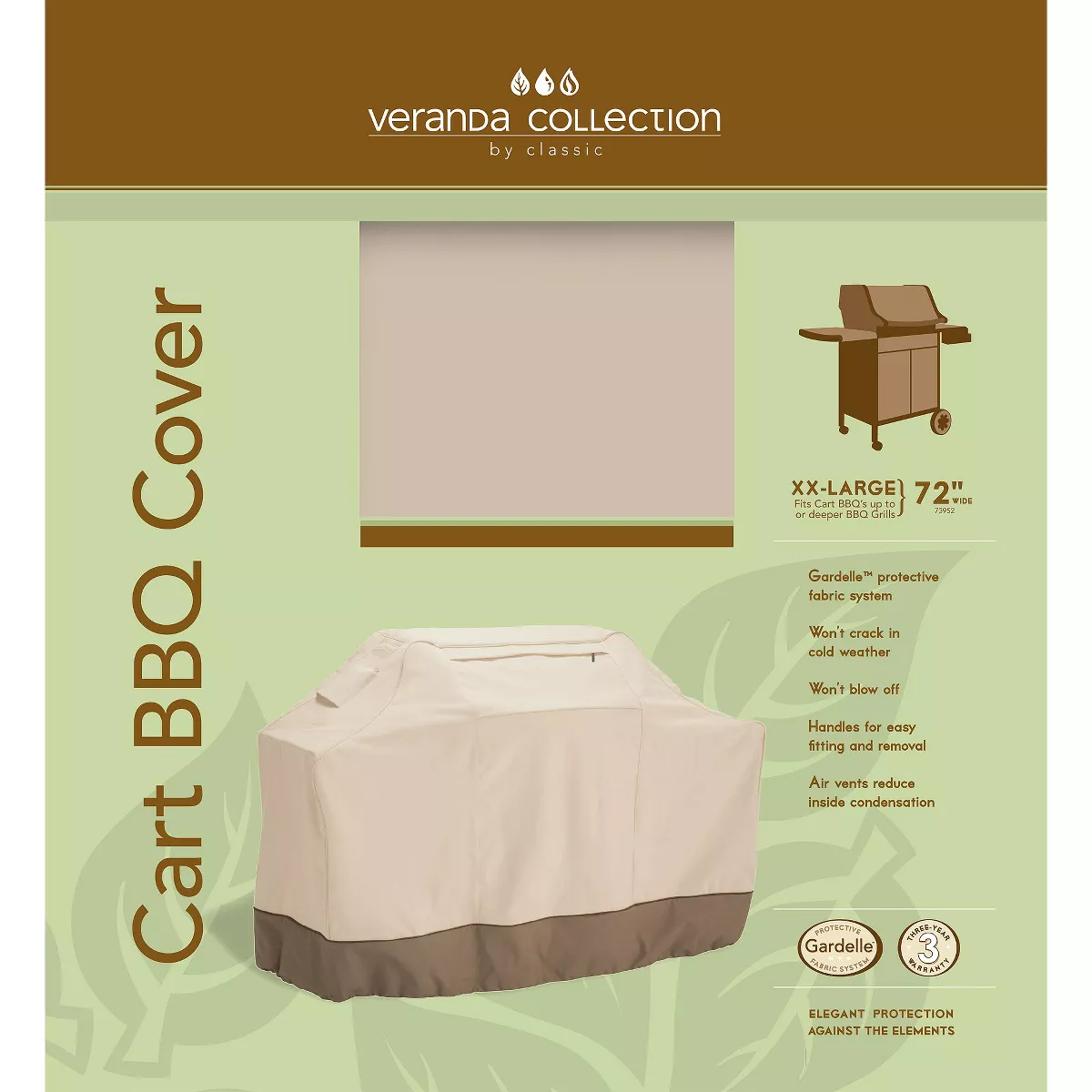 Classic Accessories Veranda Cart BBQ Cover - XXL
