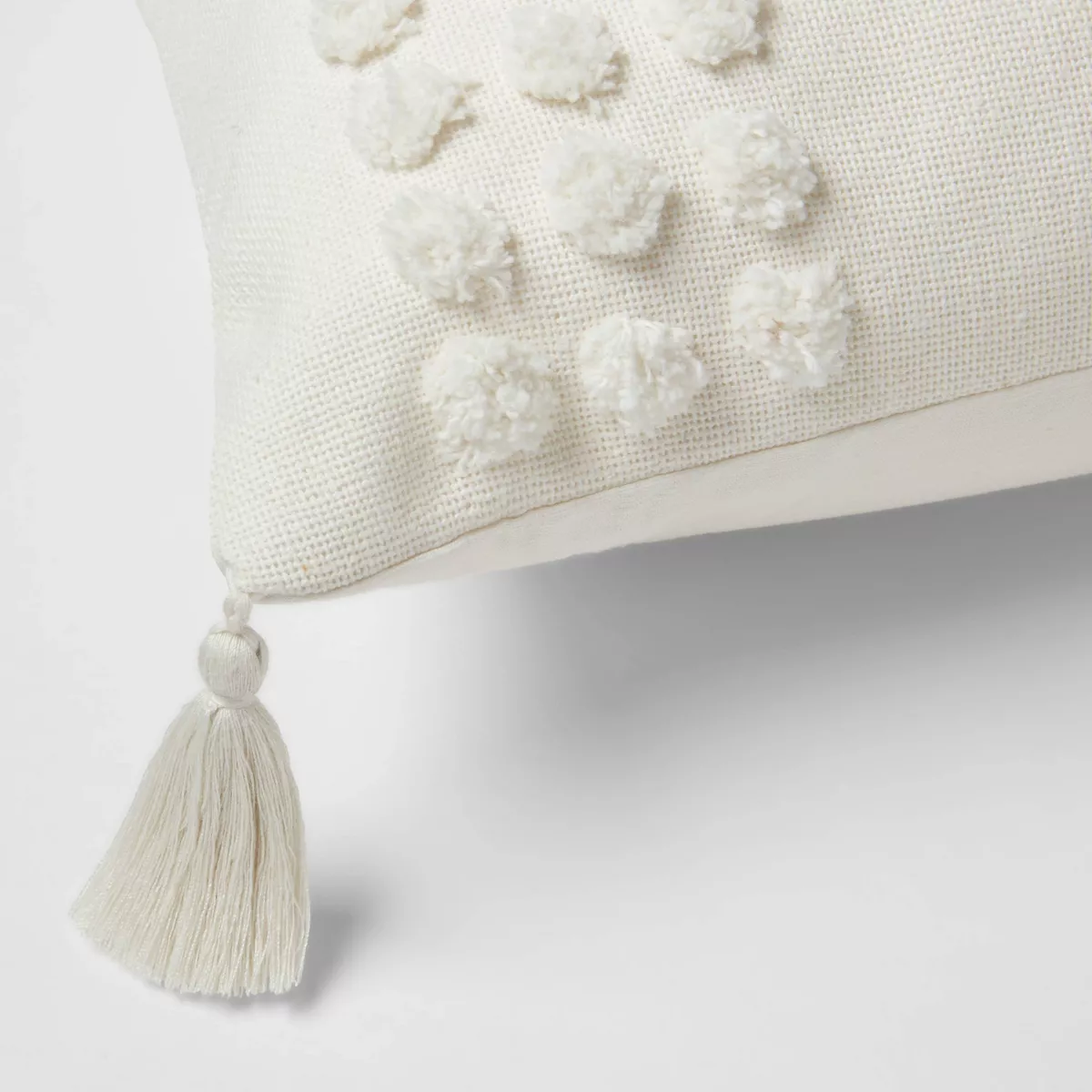 Oversized Oblong Tufted Diamond Throw Pillow Cream - Opalhouse™
