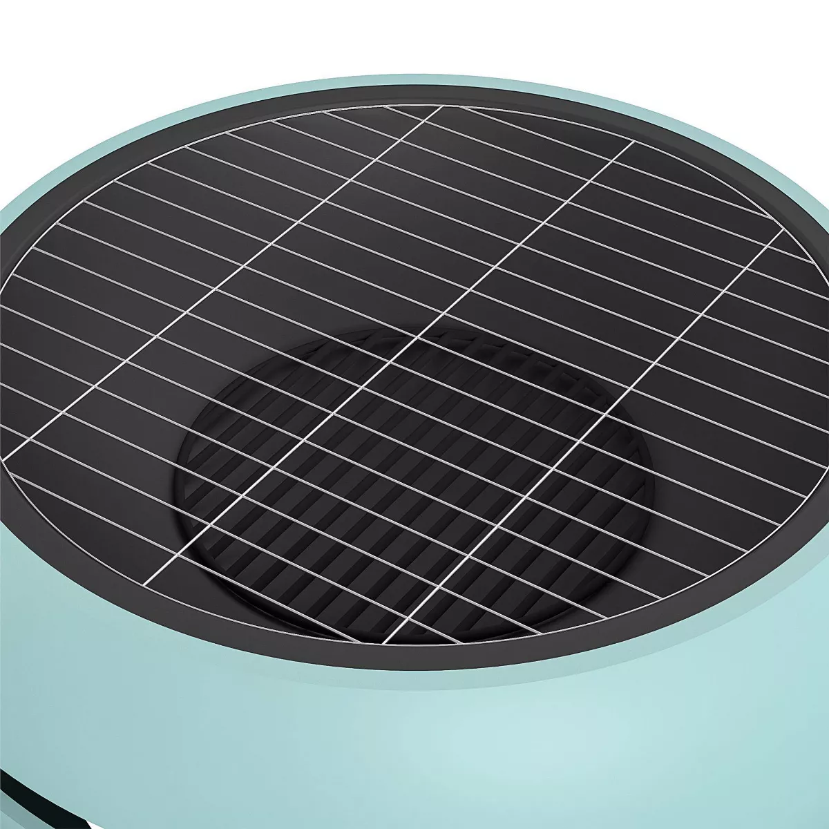 Asher 27" Outdoor Wood Burning Fire Pit with Grilling Surface - Aqua Haze - Novogratz