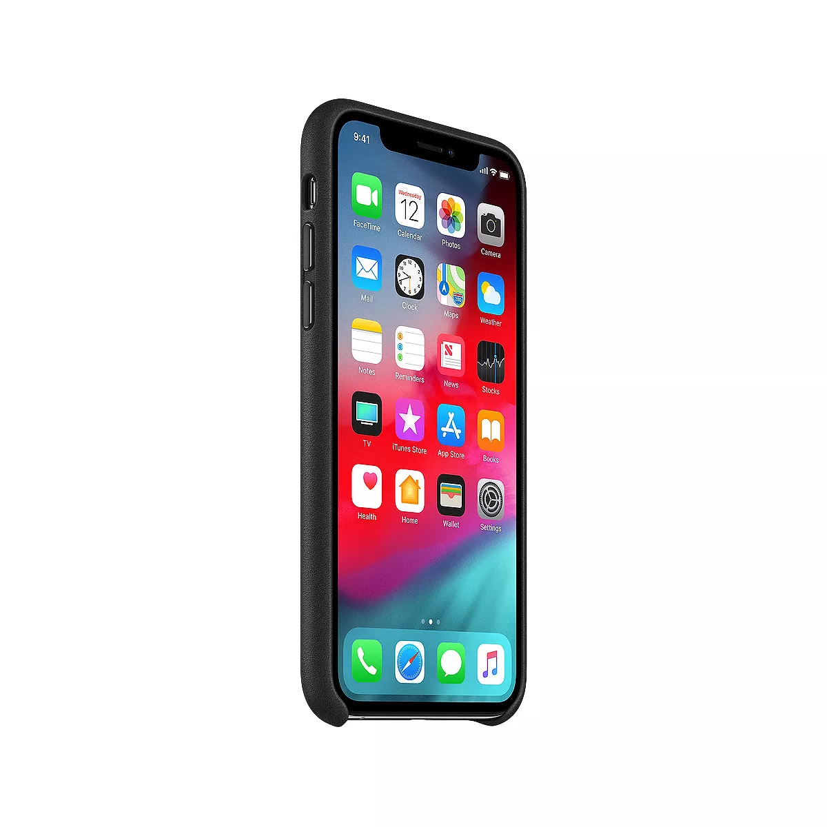 Apple iPhone 11 Pro/X/XS Leather Case - Black