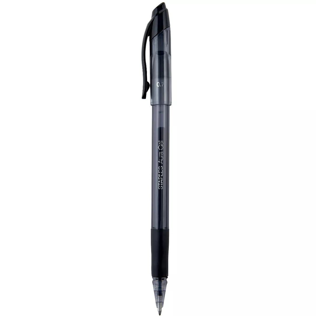 Staples Aura Gel Stick Pens Medium 0.7mm Black 36/Pack (50797)