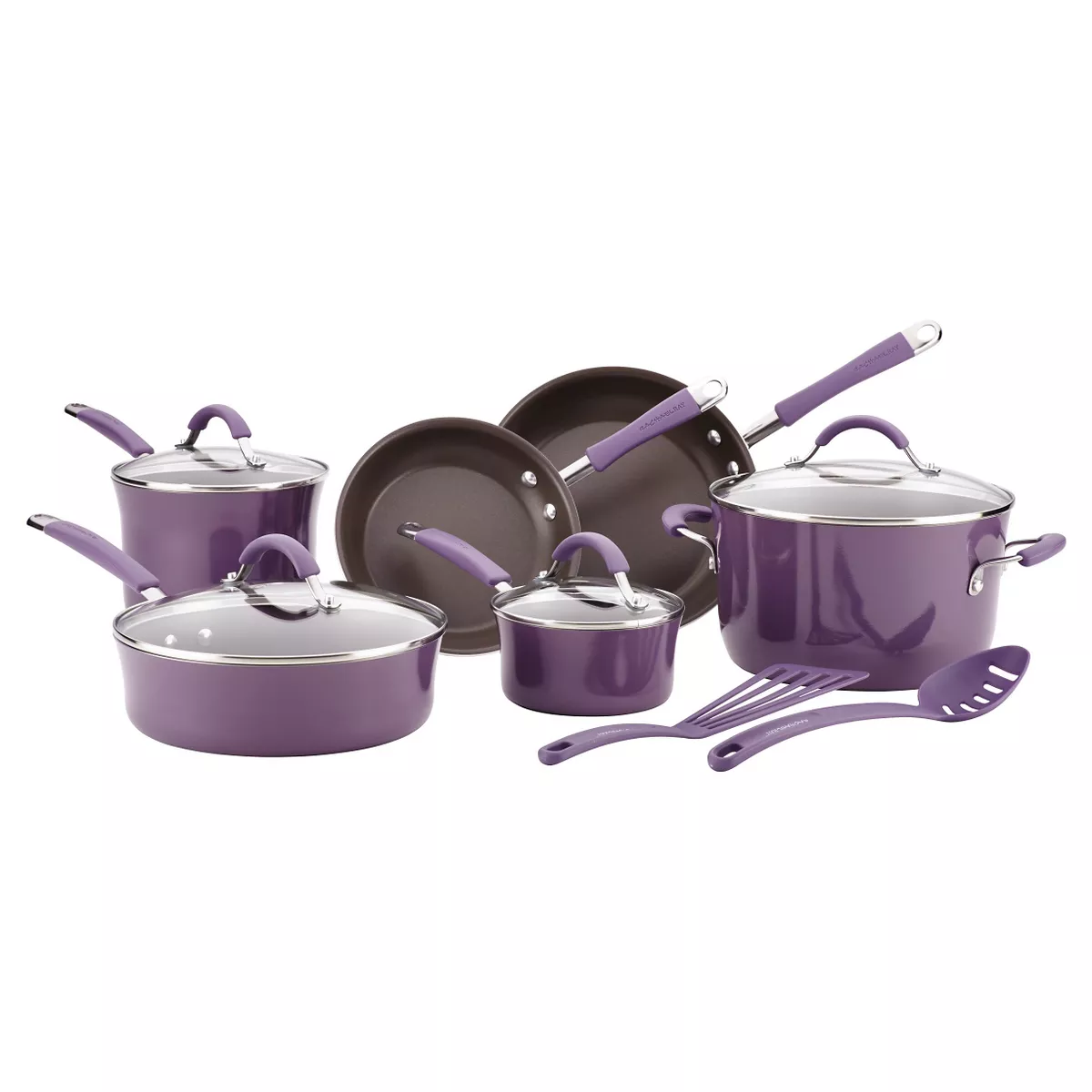 Rachael Ray 12 Piece Cookware Set - Purple
