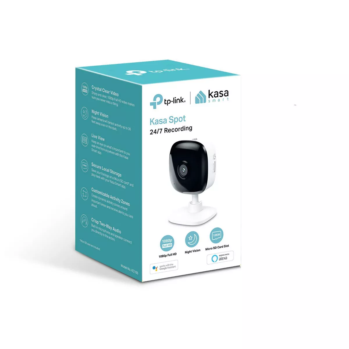 TP-Link Wi-Fi Kasa Spot with SD Card Storage (KC105)