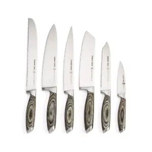 Schmidt Brothers Cutlery Bonded Ash 7pc Knife Block Set