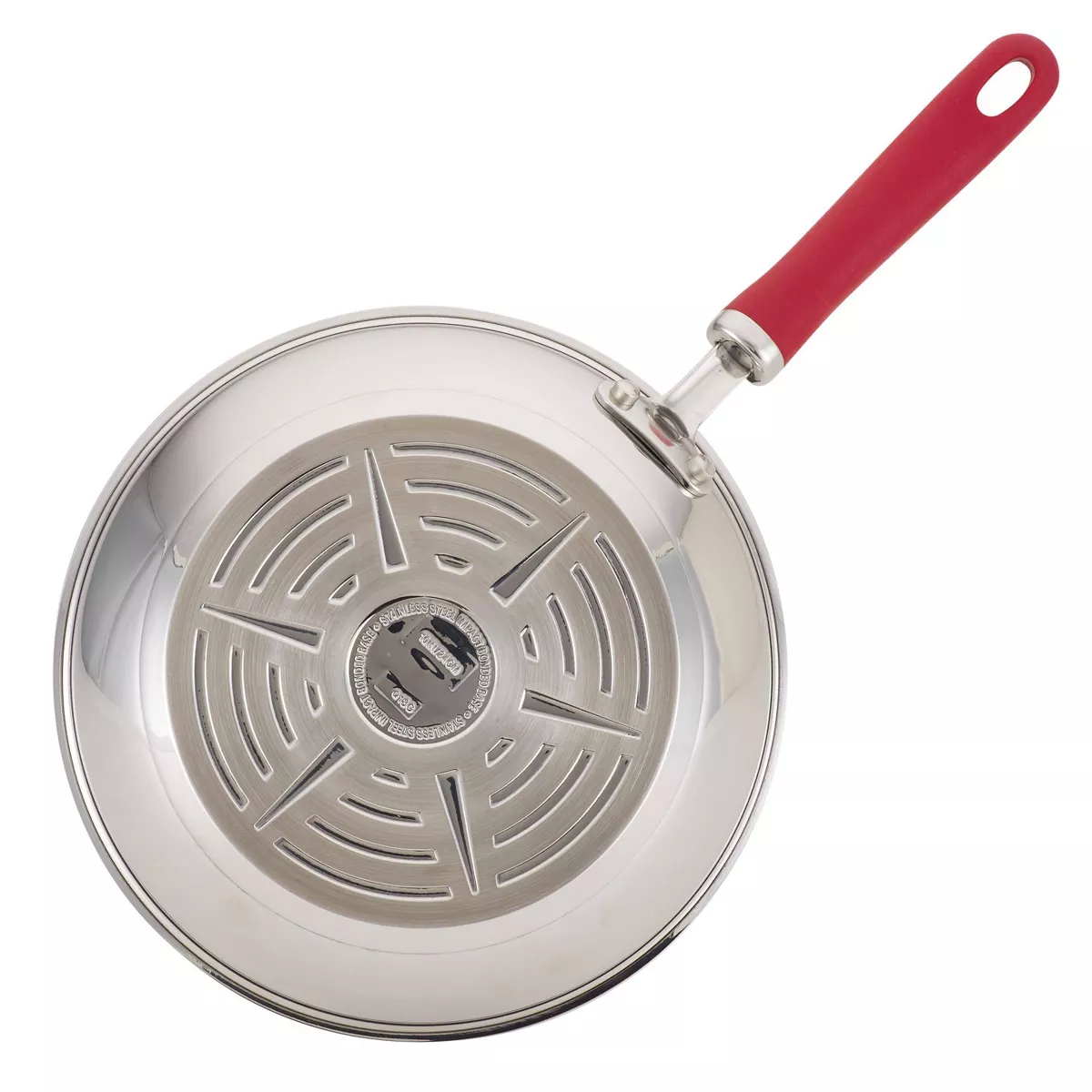 Rachael Ray 10pc Create Delicious Stainless Steel Cookware Set Red Handles