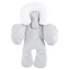 Hudson Baby Infant Unisex Car Seat Body Support Insert, Gray Trellis, One Size