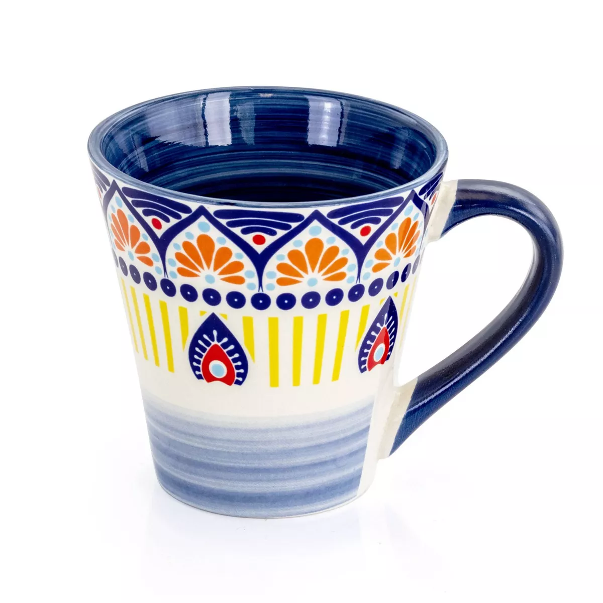 16pc Stoneware Kaleidoscope Dinnerware Set - Elama