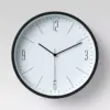 6" Plastic Table Top Wall Clock Black - Project 62™