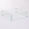 Tempered Glass Wind Guard for Square LPG Fire Pit - Fire Sense