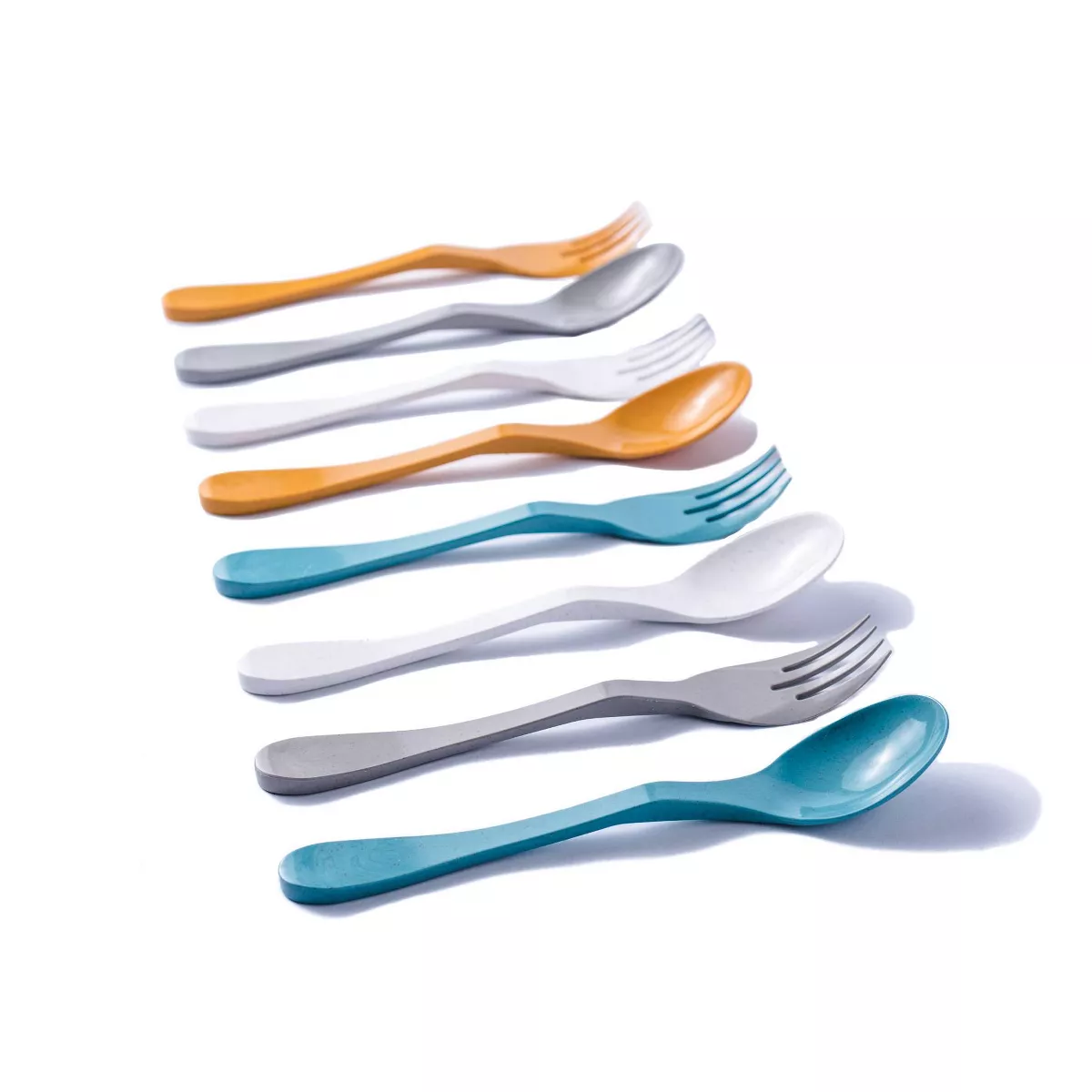 Knork 9pc Bamboo Eco Silverware Set with Carry Case