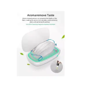 UVC Phone Cleaner Sanitizer and Sterilizer Disinfection Box, with 10 Watts Wireless Charging, 360 degree Sterilization, Odor Removal and Aroma