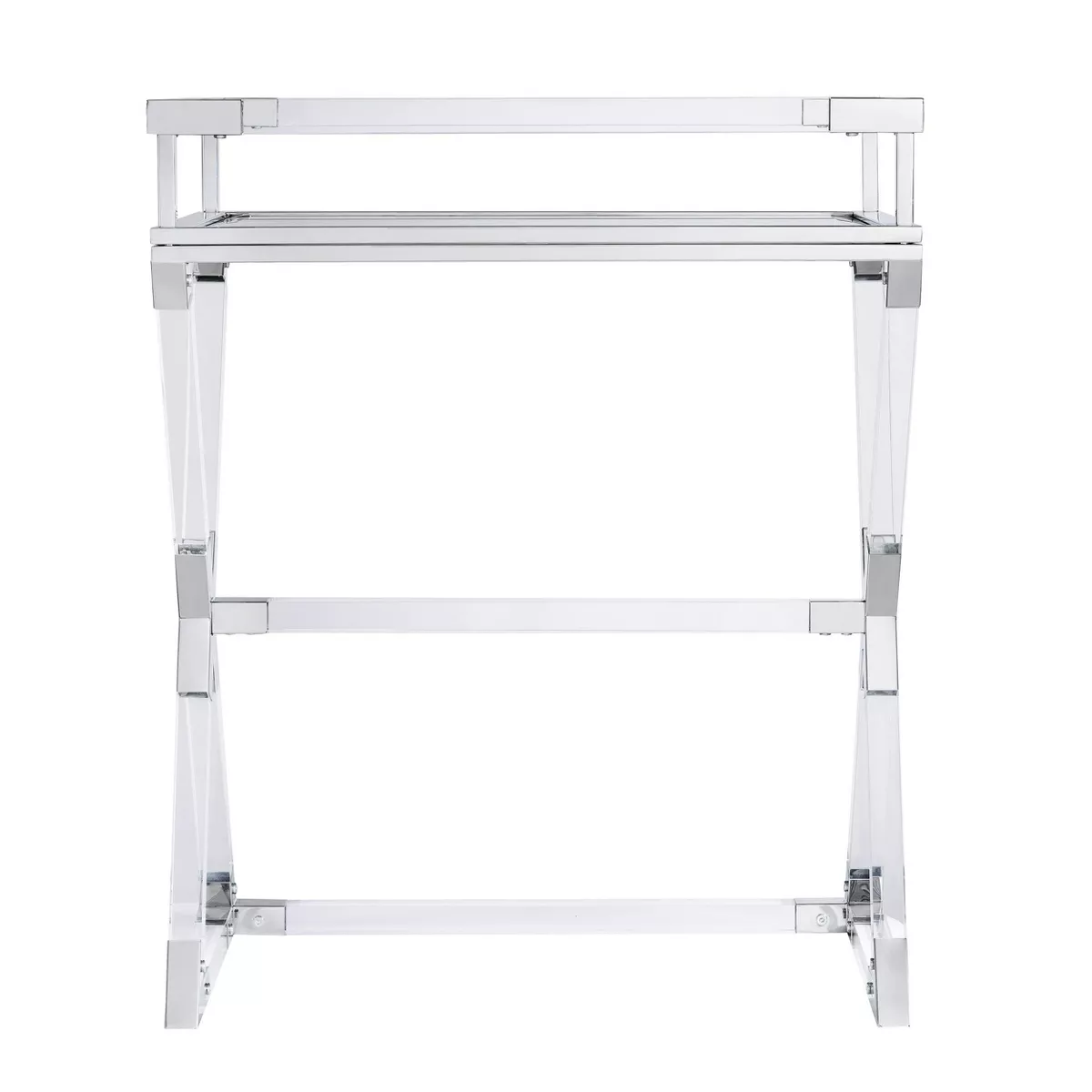 Brierlyn Serving Tray Table Nickel - Aiden Lane