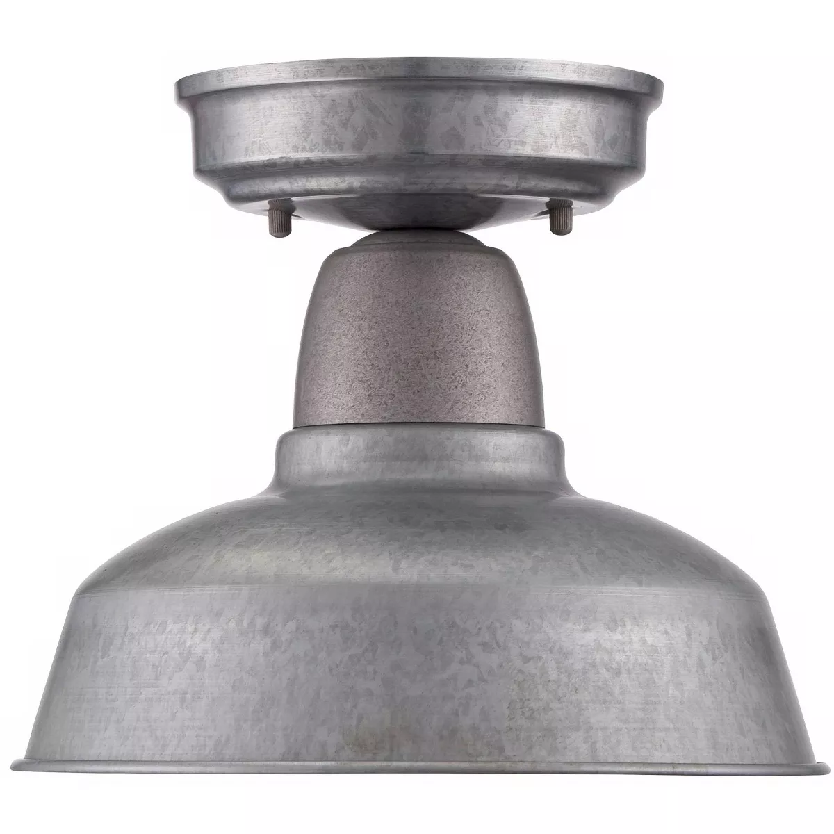 John Timberland Rustic Outdoor Ceiling Light Fixture Semi Flush Urban Barn Farmhouse Galvanized 10 1/4