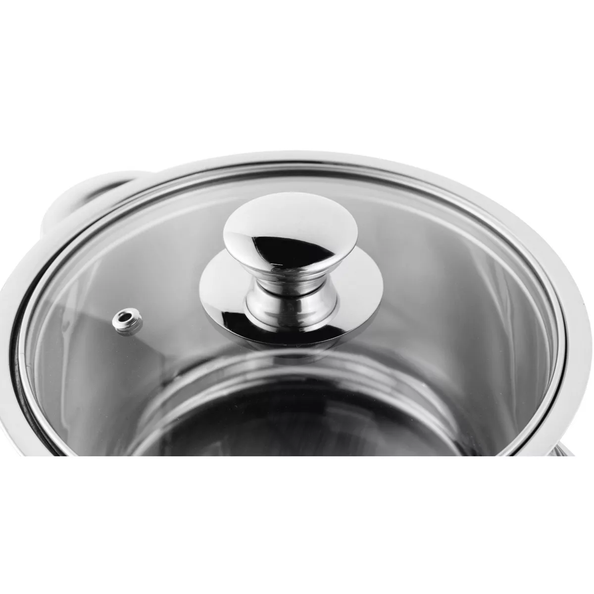 BergHOFF Essentials Gourmet 12Pc 18/10 Stainless Steel Cookware Set, Black Handles