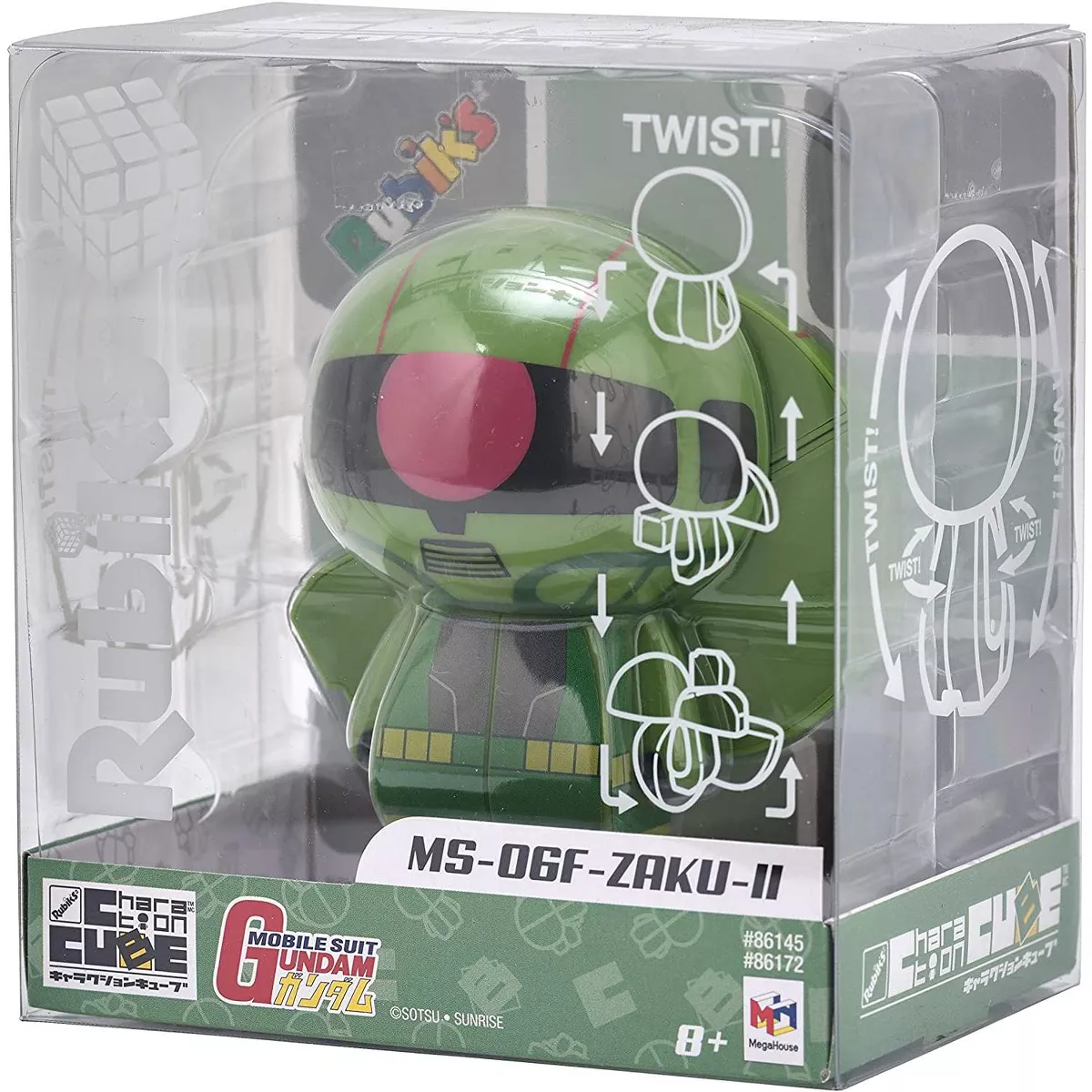 Rubik's Cube Charaction Cube Puzzle Gundam MS-06 Zaku II Figure