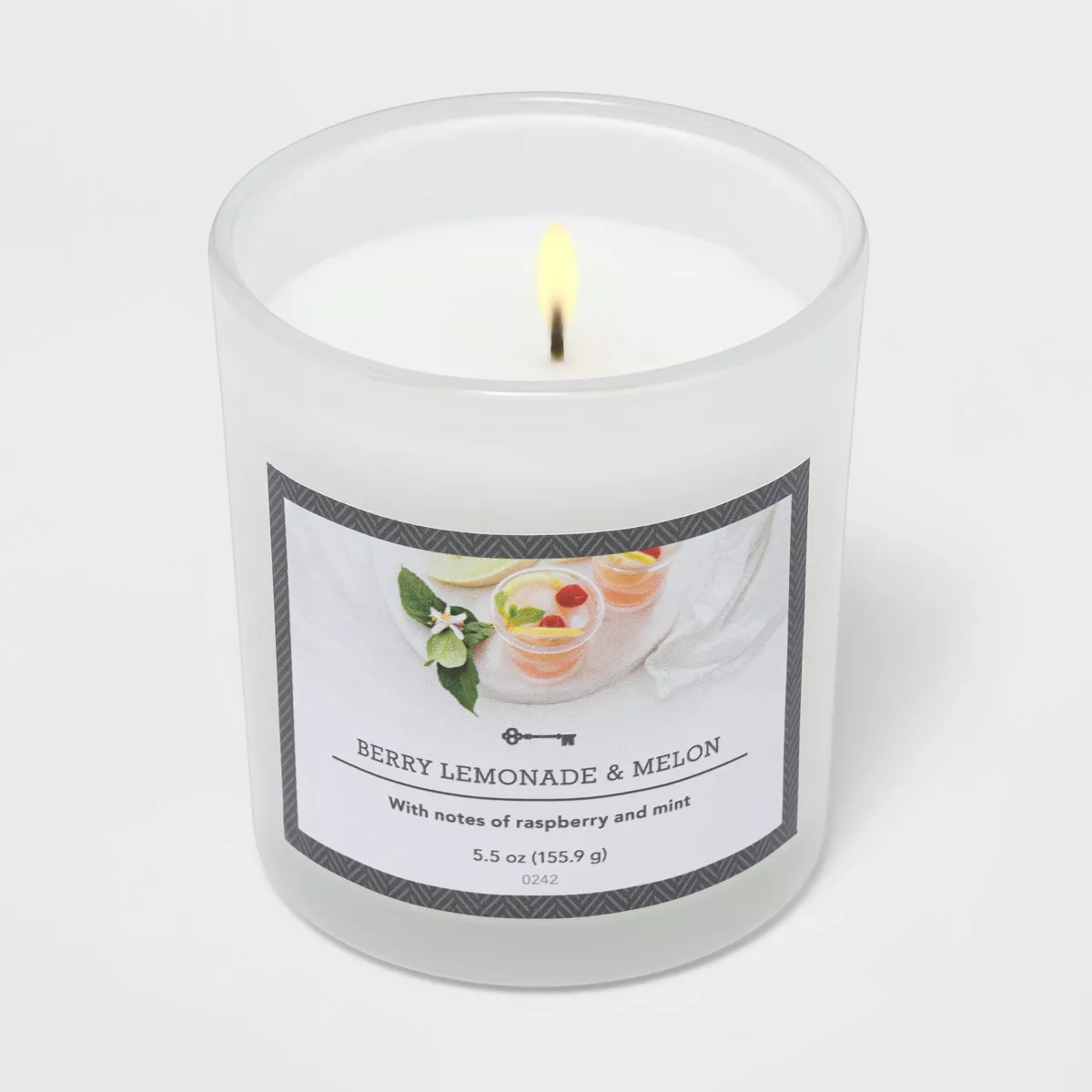 5.5oz Glass Jar Berry Lemonade and Melon Candle - Threshold™